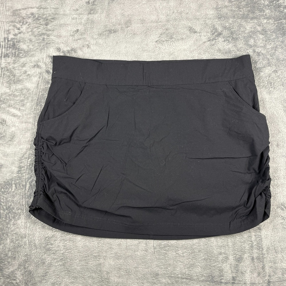 Columbia Anytime Skort Womens 2XL Black Adjustable Side Cinches Sun Protection